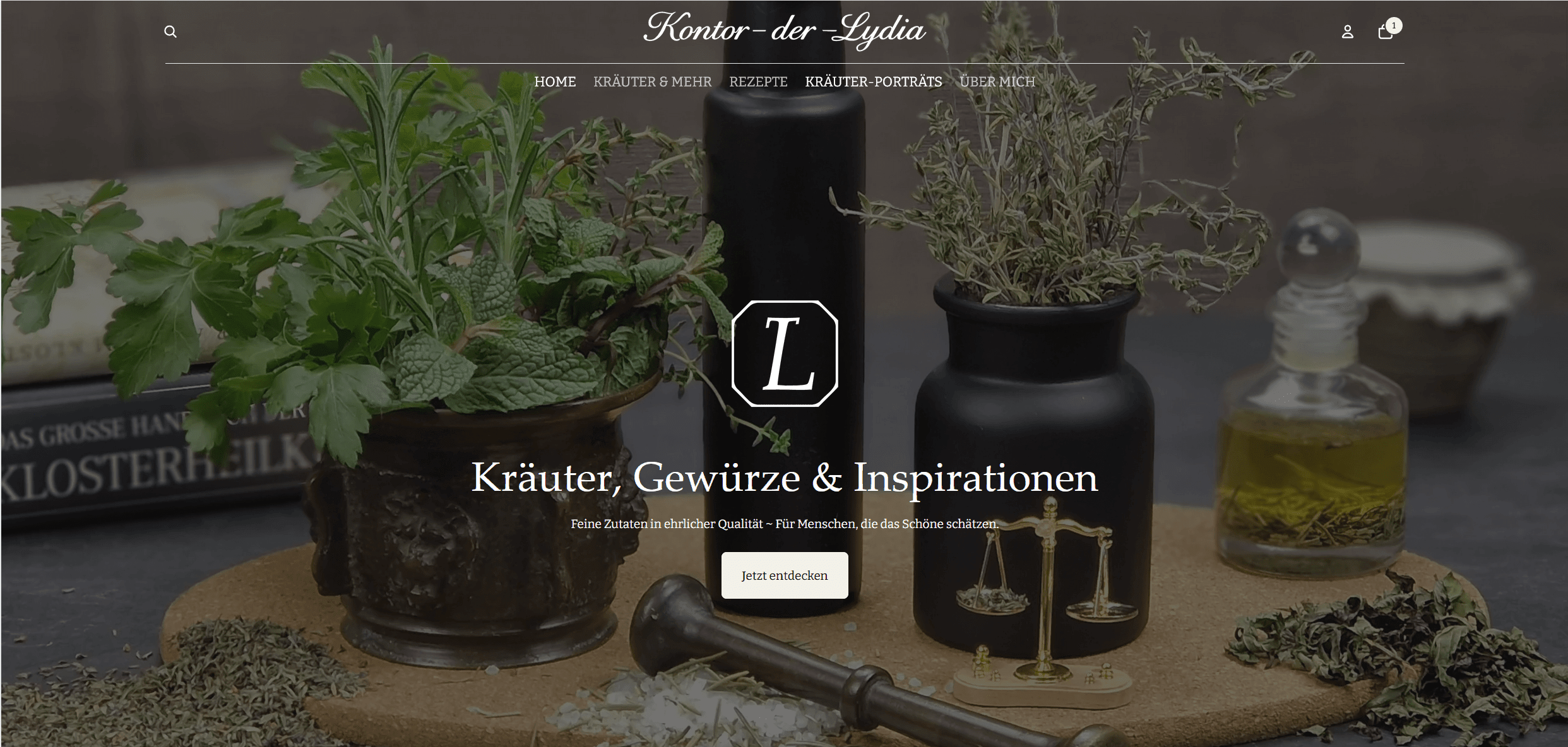 Blog vom 2026-02-08 ~ Meine neue Homepage - Kontor-der-Lydia