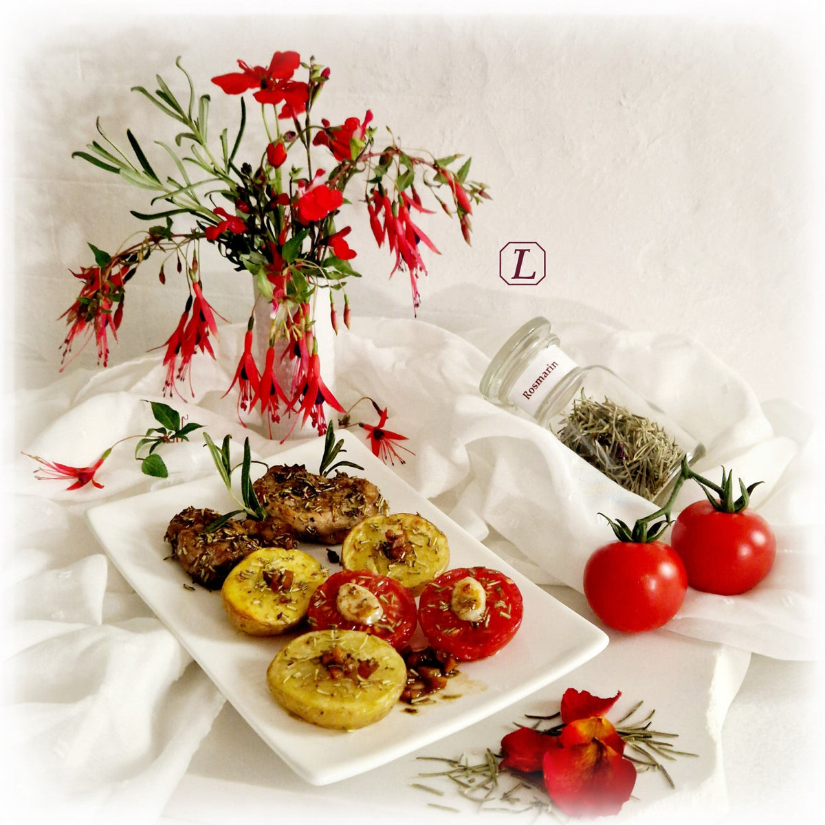 ROSMARIN  ~  Toskanisches Schweinefilet mit Rosmarin-Kartoffeln - Kontor-der-Lydia