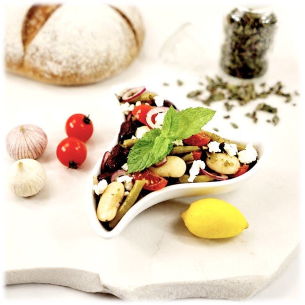PFEFFERMINZE ~ Griechischer Minz-Bohnen-Salat - Kontor-der-Lydia