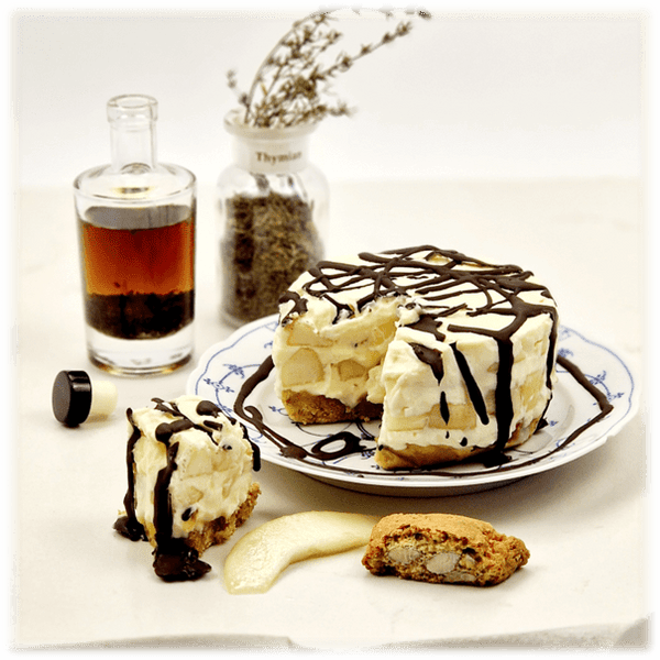 THYMIAN ~ Birne-Mascarpone-Torte mit Thymian-Likör - Kontor-der-Lydia