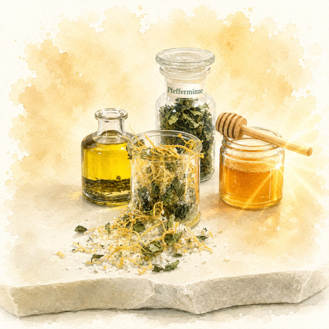 PFEFFERMINZE  ~  Zitronen-Minz-Peeling