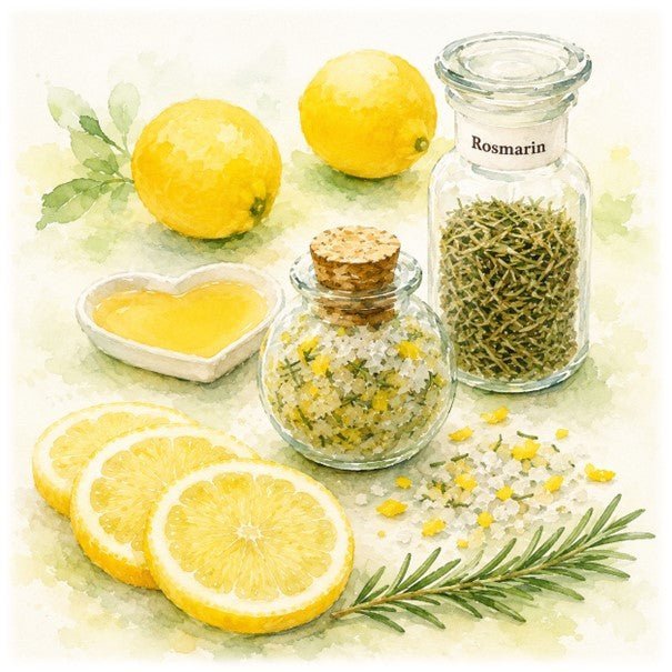 ROSMARIN ~ Rosmarin-Honig-Peeling - Kontor-der-Lydia