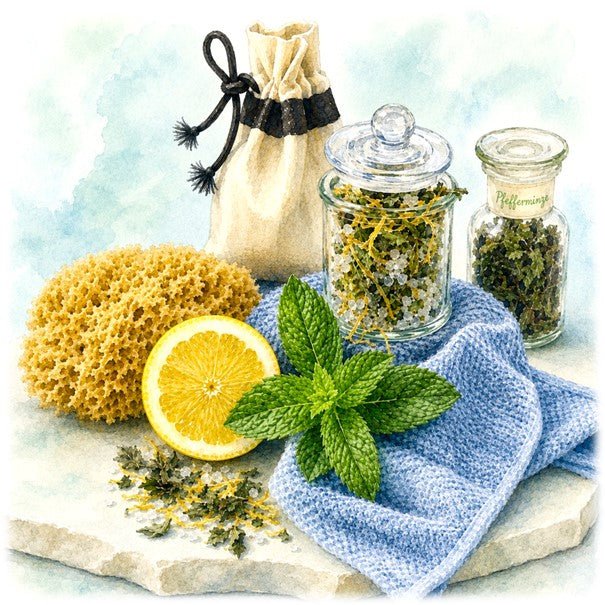 PFEFFERMINZE ~ Peeling & Baden mit Frischkick - Kontor-der-Lydia