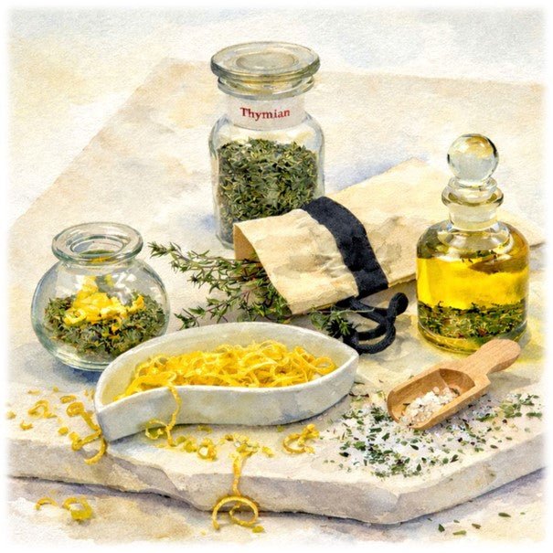 THYMIAN ~ Thymian-Bäder - Die Powerkraft bei Erkältungen - Kontor-der-Lydia