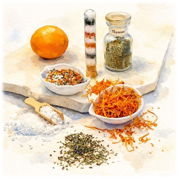 THYMIAN ~ Orangen-Thymian-Salz - Kontor-der-Lydia