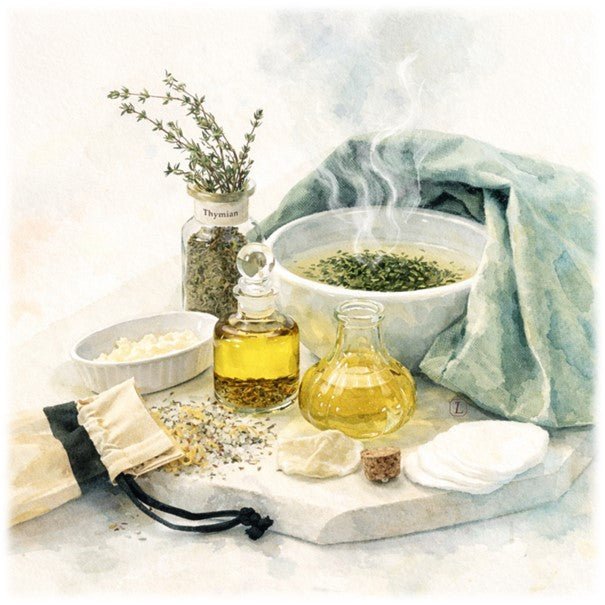 THYMIAN ~ Wenn die Haut nach Ruhe sucht - Thymian-Pflege - Kontor-der-Lydia